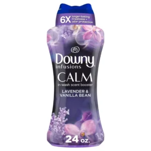 Downy Infusions In-Wash Laundry Scent Booster Beads, CALM, Soothing Lavender and Vanilla Bean, 24 oz