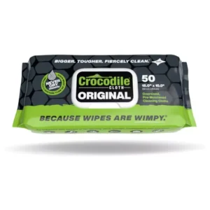 Heavy-Duty 10" x 15" Industrial Cleaning Wipes — 50 Count Hand & Tool Cleaning Wipes — Large Multi-Surface Cleaning Cloths, Water-Based Solution with Extreme Cleaning Power — Unscented, Safe on Skin