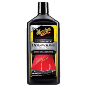 Meguiar's Ultimate Compound, Paint Correction Helps Remove Defects While Adding Gloss and Shine, Easy to Use Paint Scratch Removal for Cars with Micro-Abrasive Technology, 15.2 Fl Oz Bottle