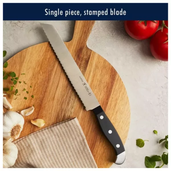 HENCKELS Premium Quality 15-Piece Knife Set with Block, Razor-Sharp, German Engineered Knife Informed by over 100 Years of Masterful Knife Making, Lightweight and Strong, Dishwasher Safe - Image 3